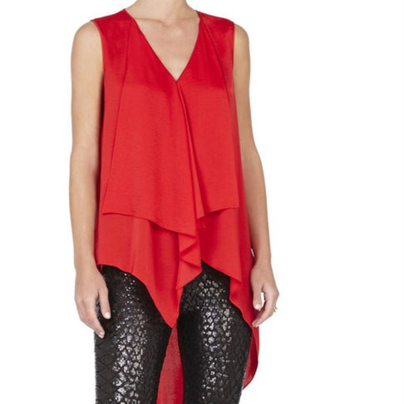 *BRAND NEW* BCBGMaxAzria (Cyprien) Asymmetrical Sleeveless Top - Size XXS - Picture 2 of 9